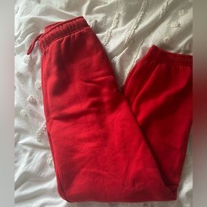 Aritzia Red Track Pants